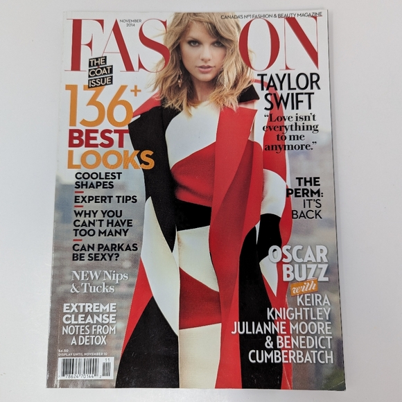 Taylor Swift Other - Taylor Swift Magazine Fashion Canada November 2014 Rare